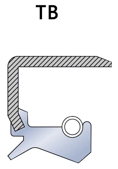 Joint d'huile rotatif squelette de type TB