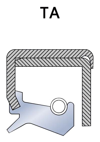 Joint d'huile squelette de type TA