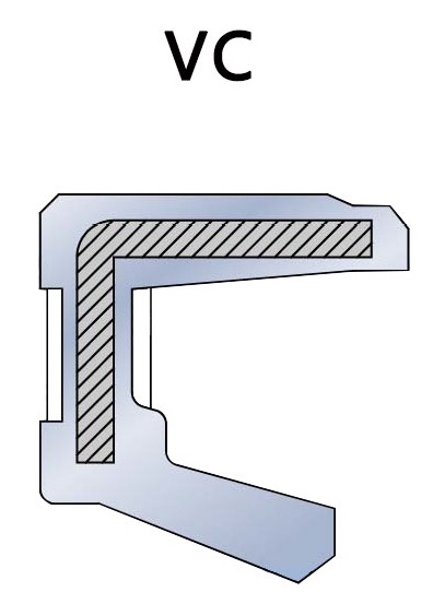 Joint d'huile rotatif simple lèvre de type VC