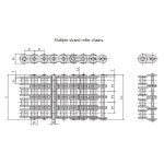 Chaîne à rouleaux de précision à pas court de la série A