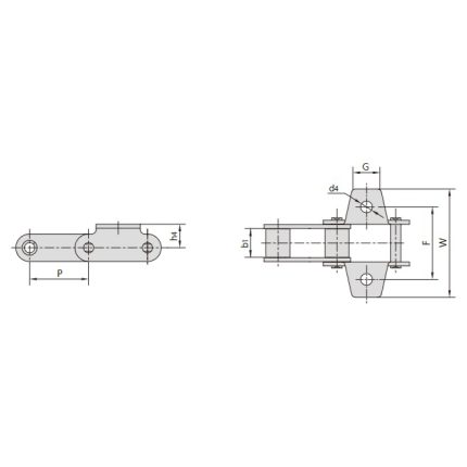 Chaîne agricole en acier de type C et CA