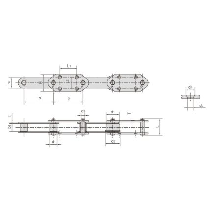 chaîne transporteuse pour ascenseur