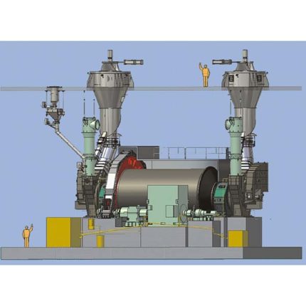 broyeur de billes à double entrée et double sortie