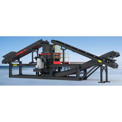 station de concassage mobile pour la fabrication de sable