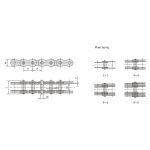 chaîne à goupilles multiplaques