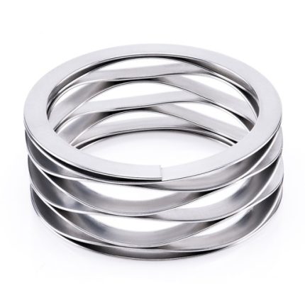 ressort ondulé multitour avec cales d'épaisseur