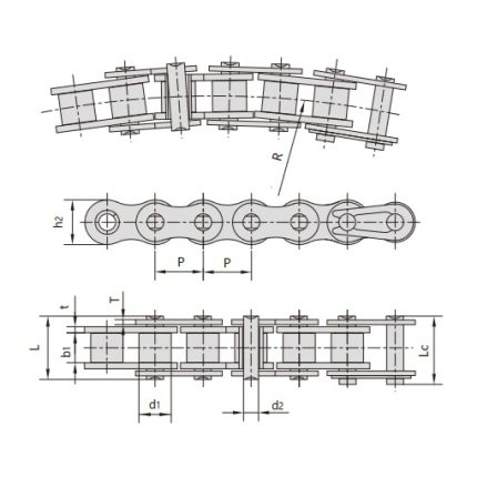 chaîne à nœuds latéraux