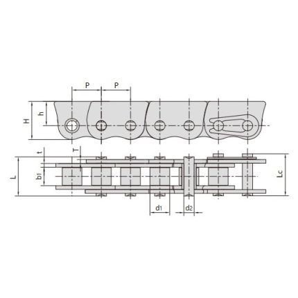 Chaînes anti-coude en acier inoxydable pour fenêtre de poussée