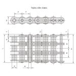 chaînes à rouleaux série lourde