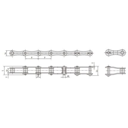 Chaîne agricole en acier de type S