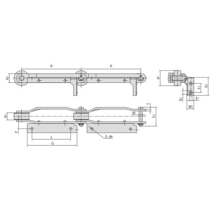 chaîne de transport pour les machines à tabac