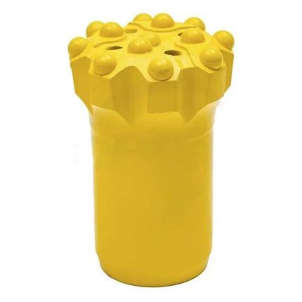 Embout à bouton rétractable à centre creux fileté T45